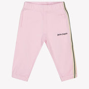 Palm Angels Baby Girls Pants In Light Pink