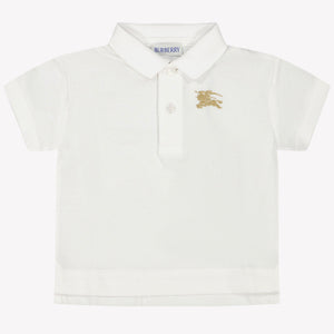 Burberry Johane Baby Jongens Polo In Wit