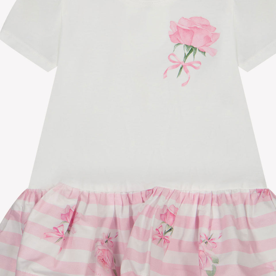 MonnaLisa Baby Girls Dress In White