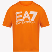 EA7 キッズ Tシャツ オレンジ