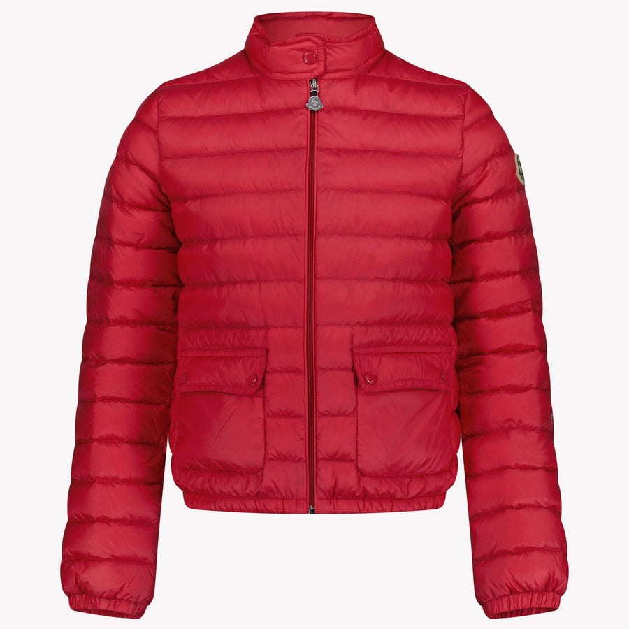Moncler Lans Girls Mid-Season Jacket in Fuchsia