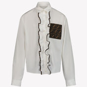 Fendi Meisjes Blouse Wit