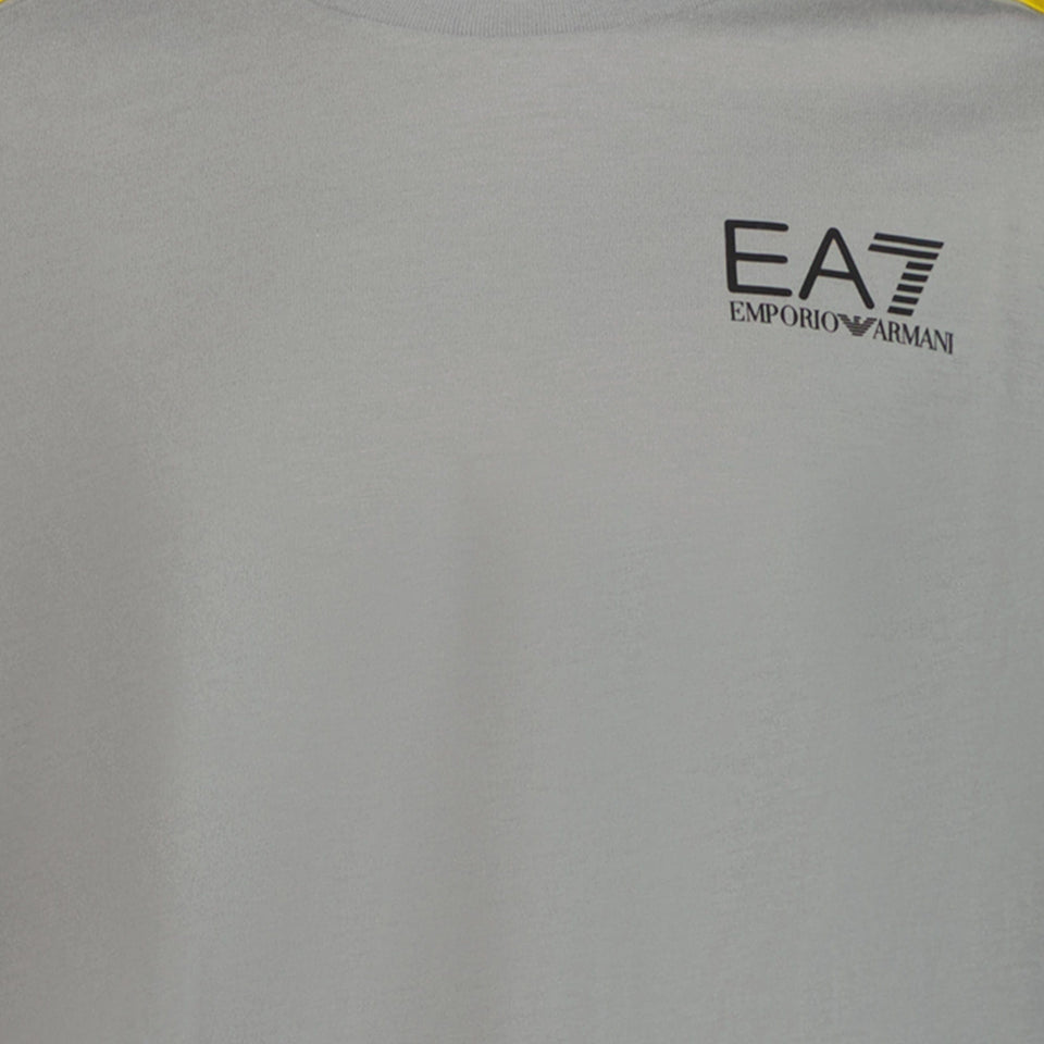 Ea7 Kinder Jongens T-shirt Licht Grijs