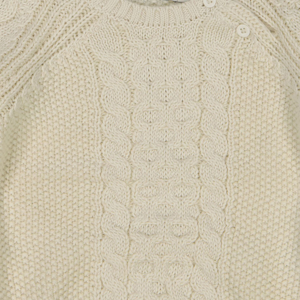 Calvin Klein Baby Unisex sweater in OffWhite