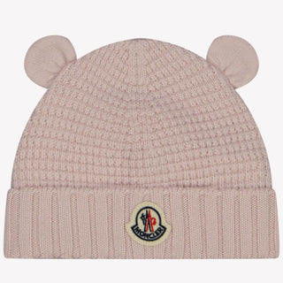 Moncler Baby Unisex Hat in Light Pink