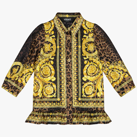 Versace Baby Meisjes Jurk Bruin