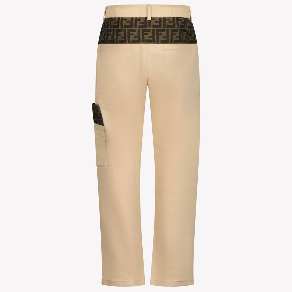 Fendi Kids Boys in Trousers Beige