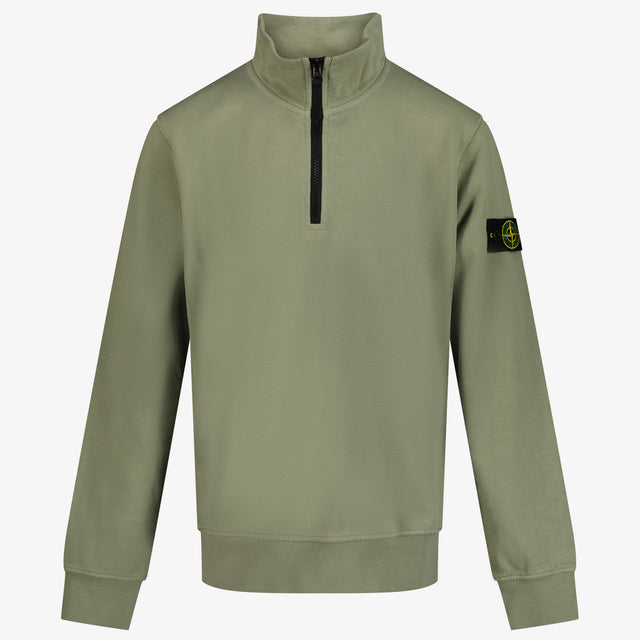 Stone Island Kinder Jongens Trui In Olijf Groen