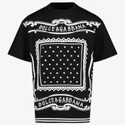 Dolce & Gabbana Kinder Jongens T-Shirt In Zwart