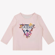 Guess Baby Girls T-shirt Light Pink