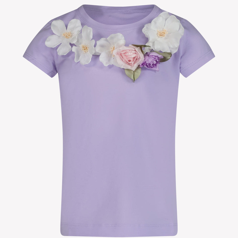 MonnaLisa Kinder Meisjes T-Shirt Lila 2Y