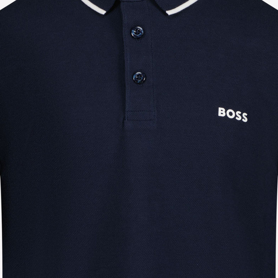 Boss Kinder Jongens Polo Navy