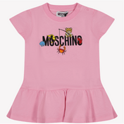 Moschino bebek kızlar pembe elbise