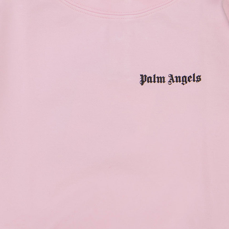 Palm Angels Baby girls sweater in Light Pink