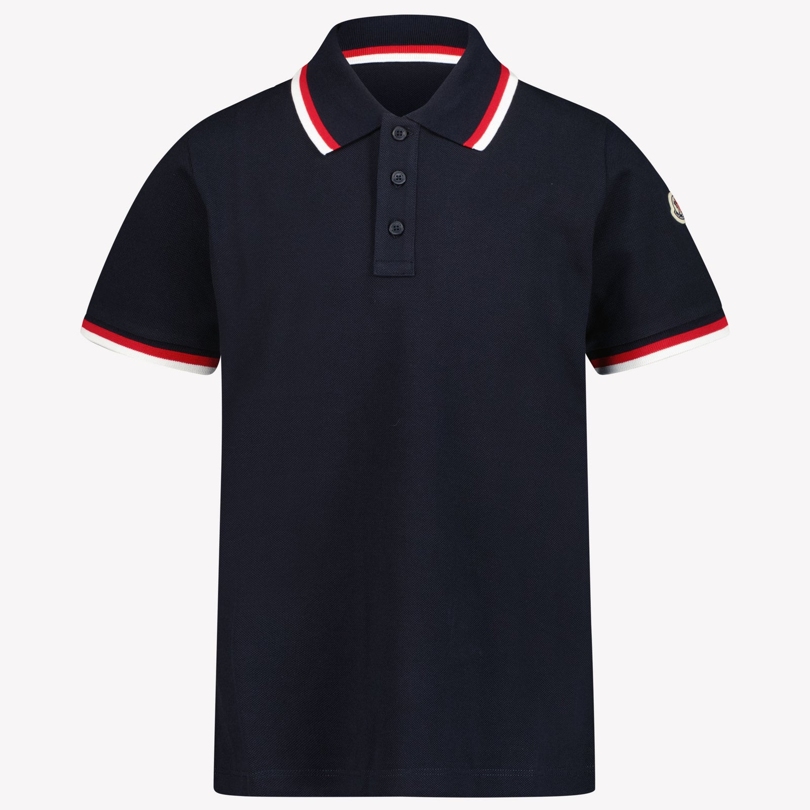 Moncler Kids Boys Polo in Navy