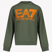 EA7 Kids Boys' Sweater Army