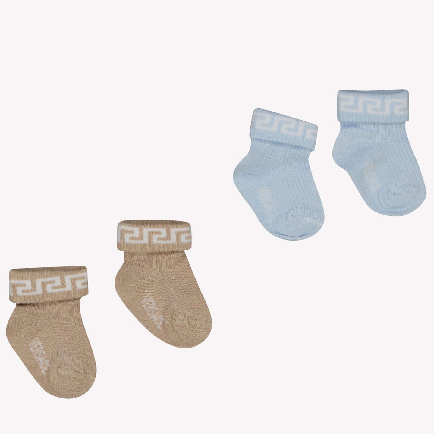 Versace Baby Unisex Socks in Light Blue