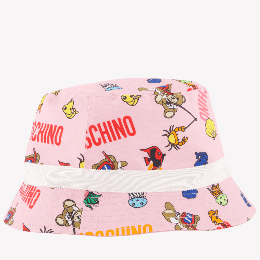 Moschino Baby Unisex Hoed Roze 46CM
