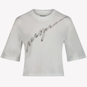 MSGM Girls T-shirt White