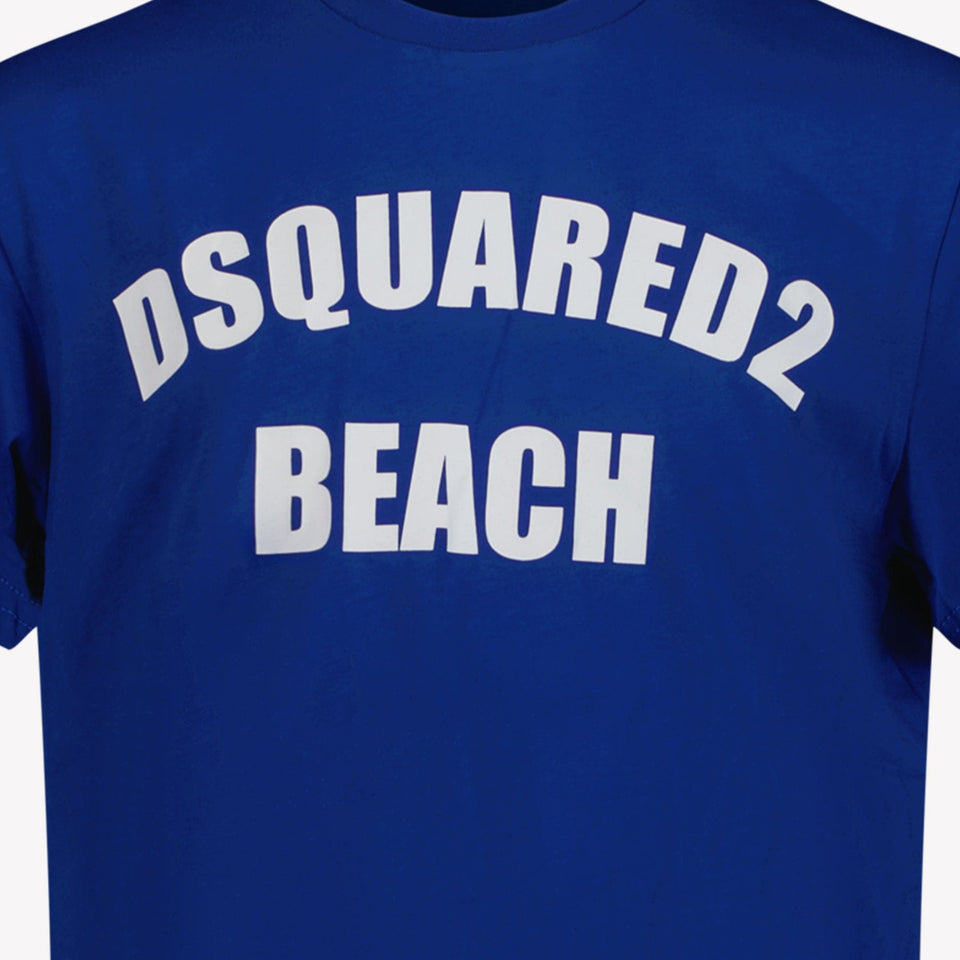 Dsquared2 Kinder Jongens T-Shirt Cobalt Blauw