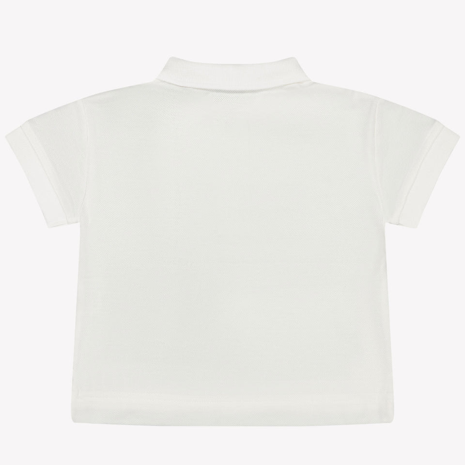 Burberry Johane baby boys polo in White