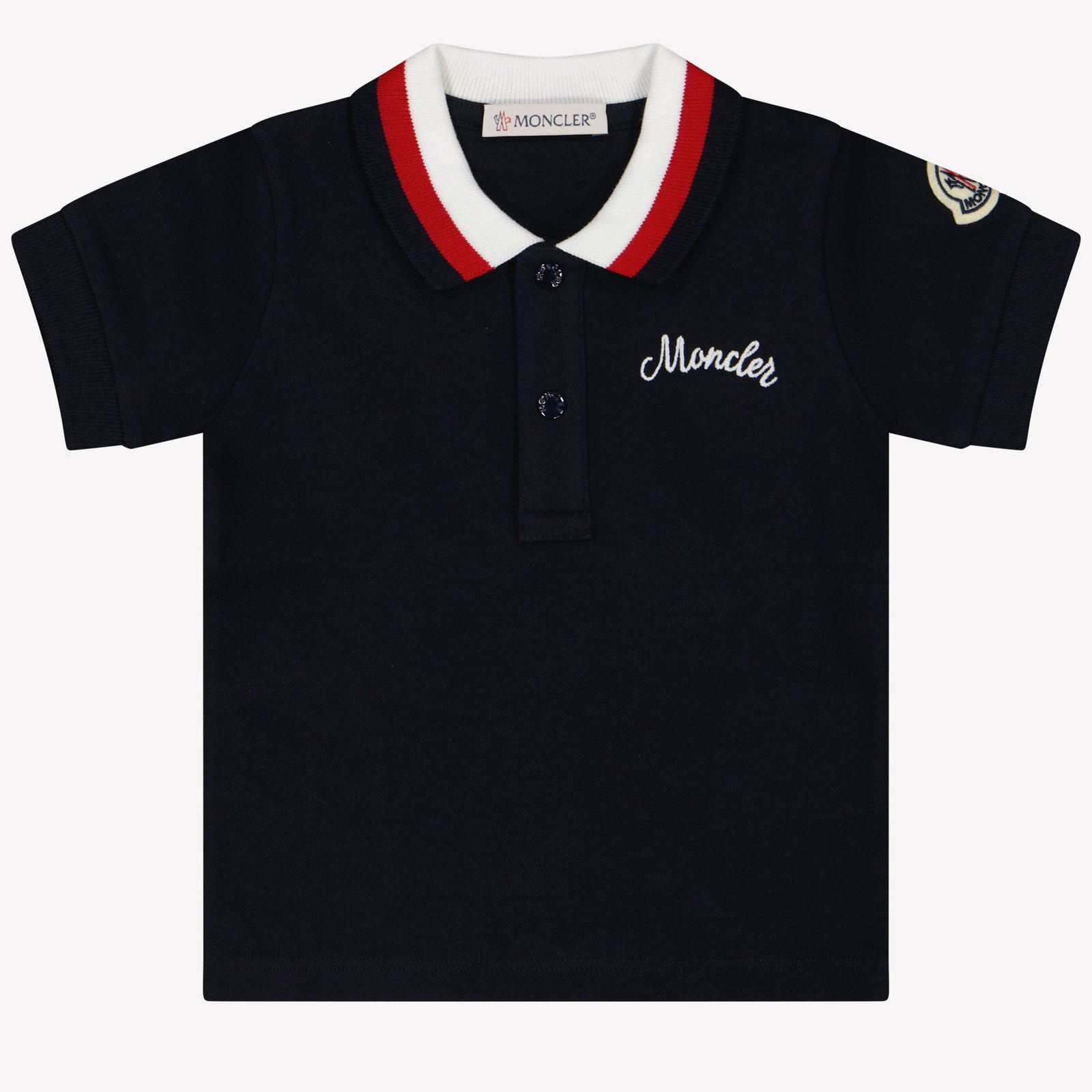 Moncler Baby Jongens Polo In Navy