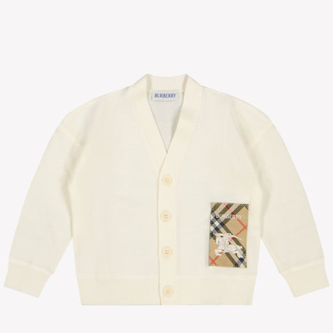 Burberry Romie Baby Boys Vest In OffWhite