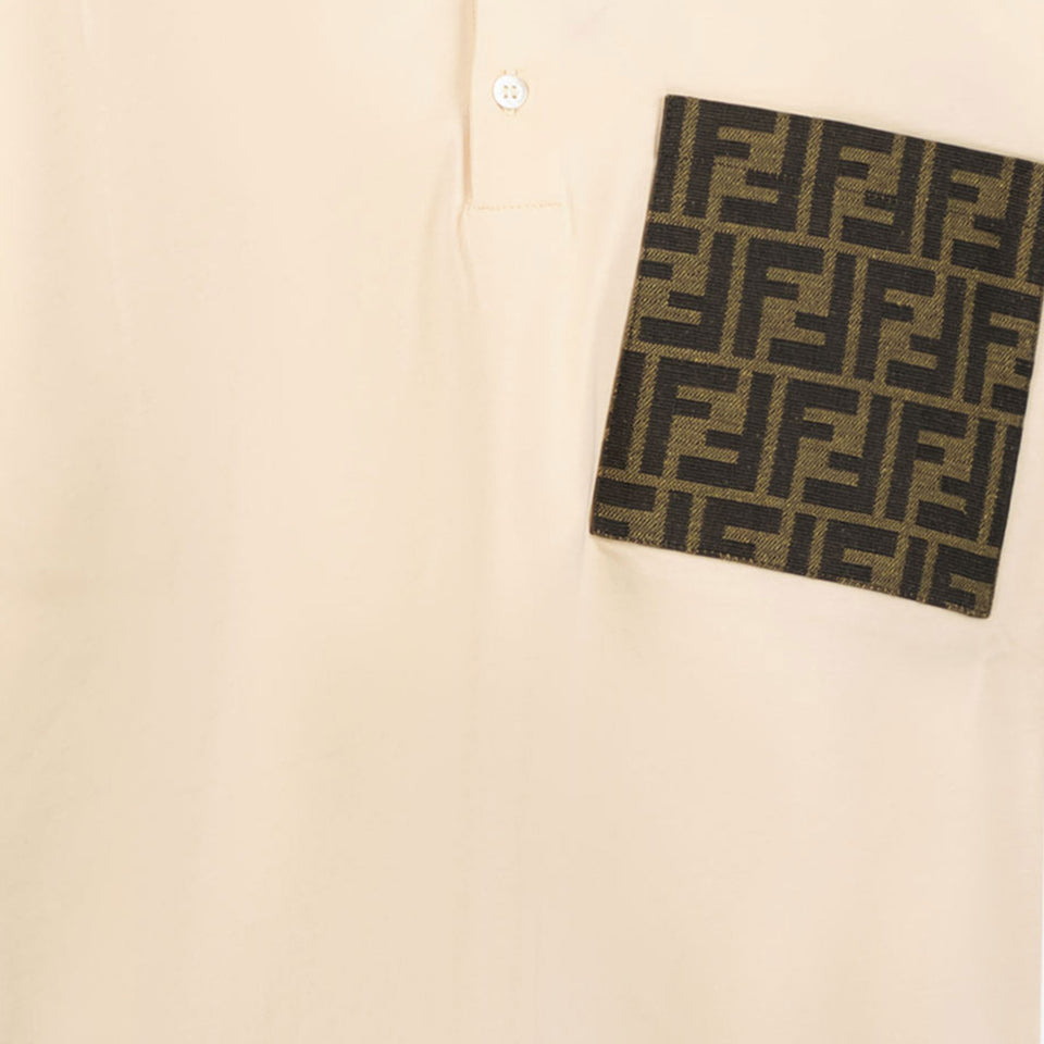 Fendi Children's boys polo in Beige