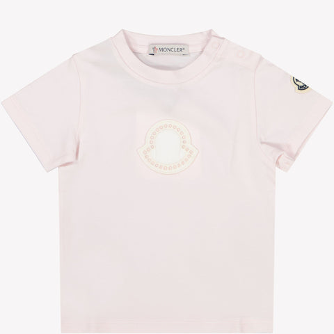 Moncler Baby Meisjes T-Shirt Licht Roze 3/6