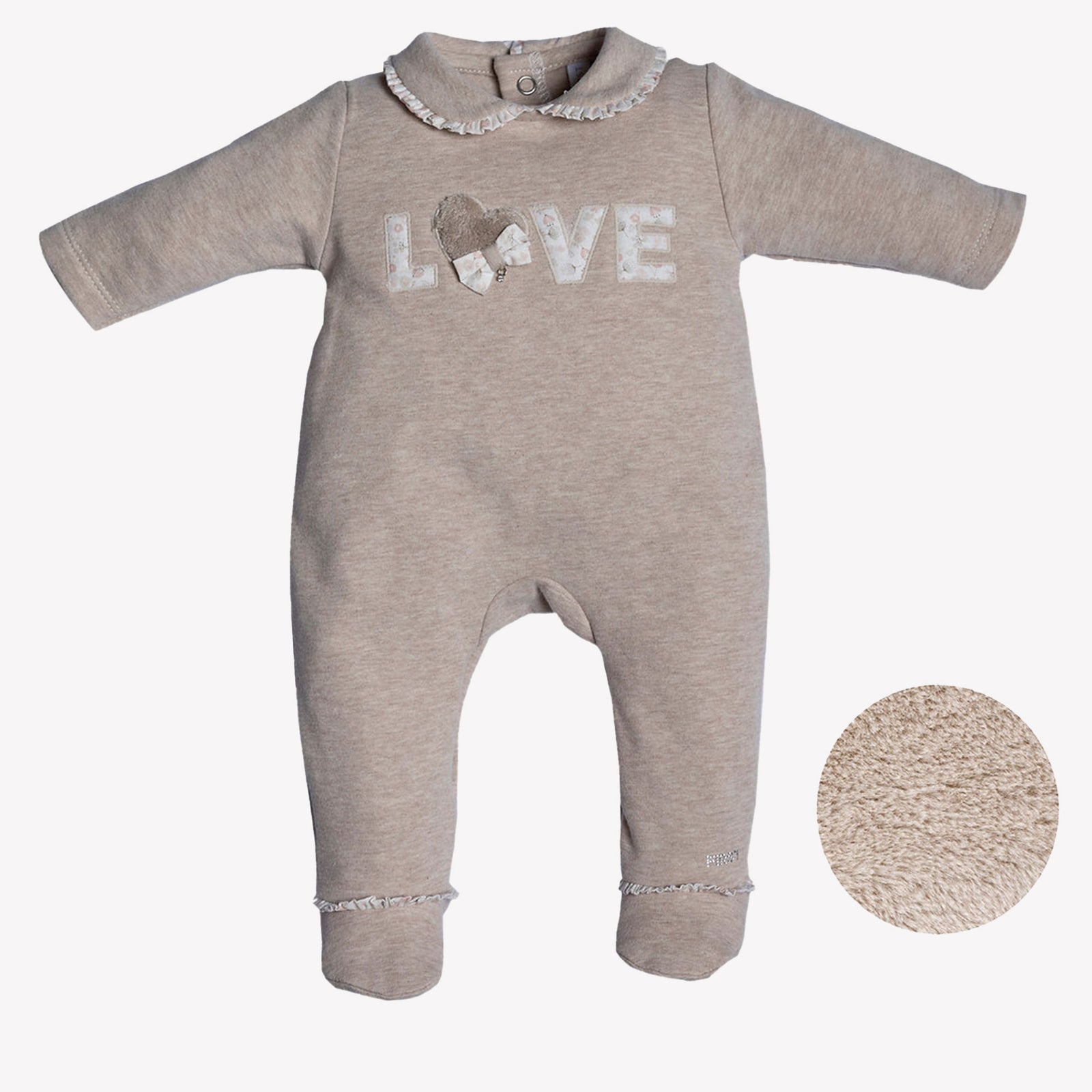 First Baby Girls Playsuit Beige