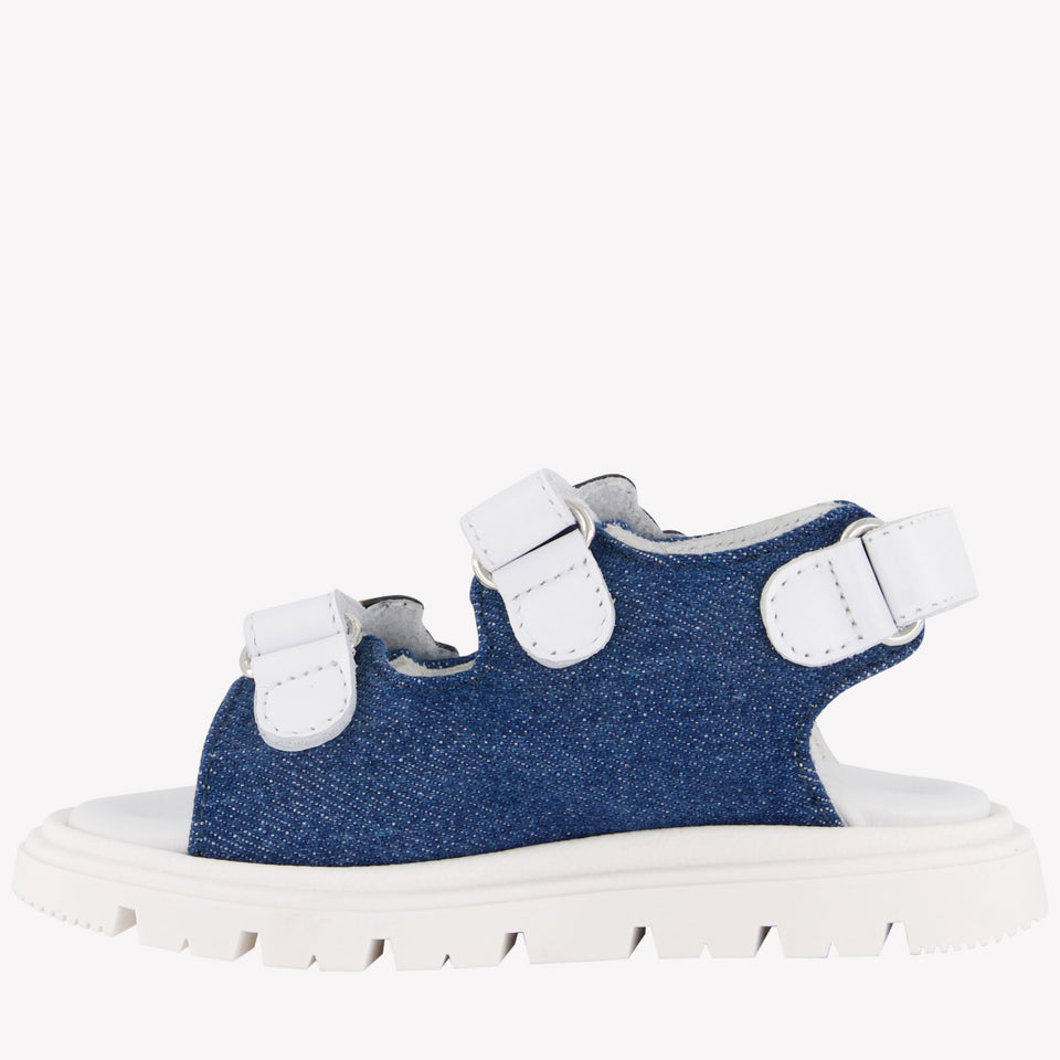 Moschino Unisex Sandals In Jeans