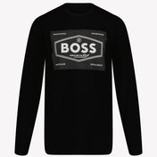 Boss 男の子Tシャツ黒