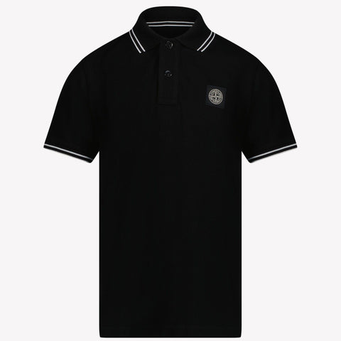 Stone Island Boys Polo Black