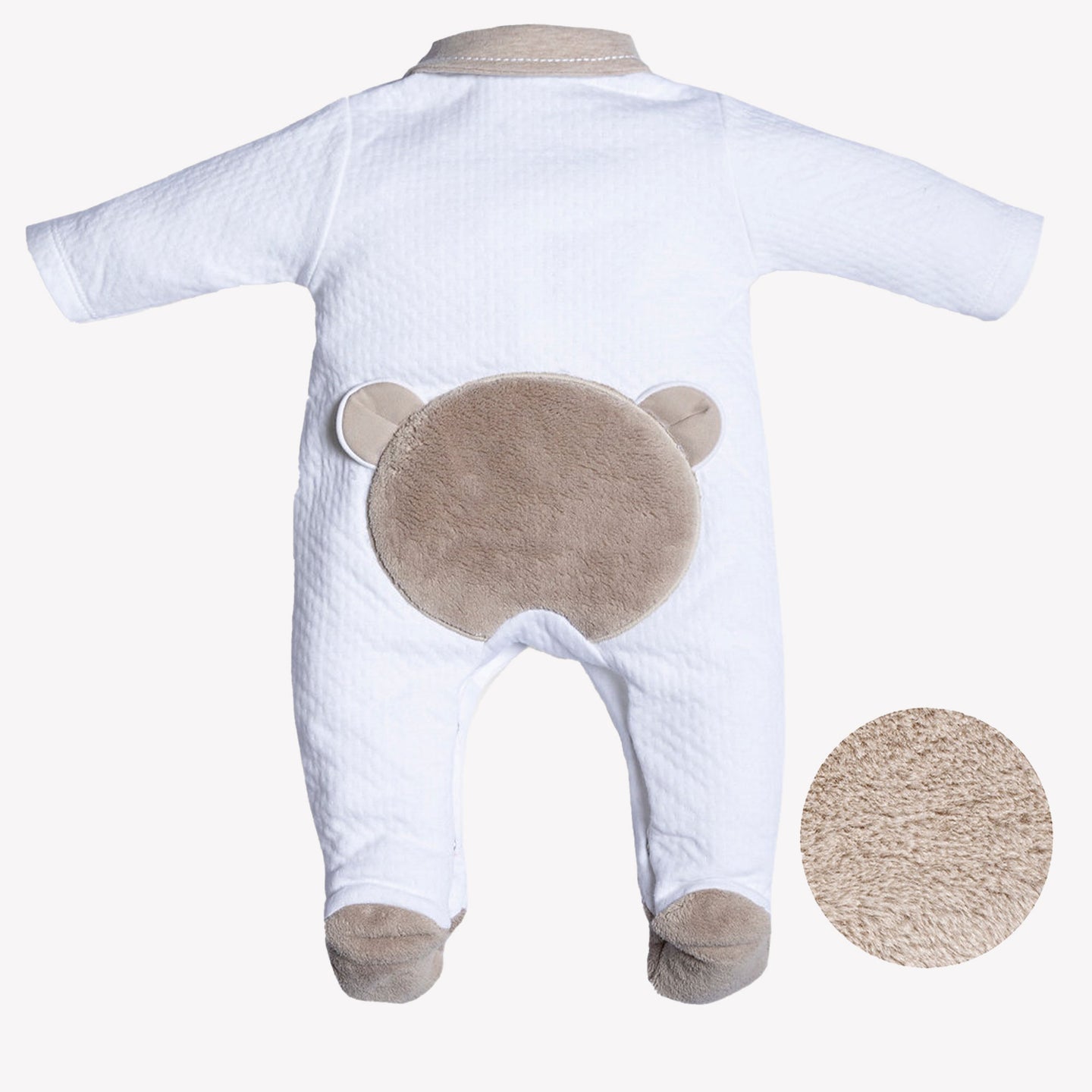 First Baby boys box suit White