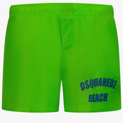 Dsquared2 çocuk erkekleri mayo fluor yeşili