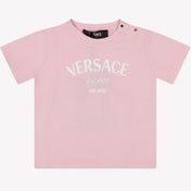Versace Baby Unisex T-Shirt Açık Pembe