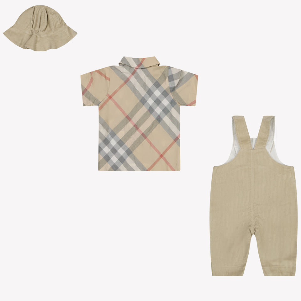 Burberry Darwin Baby Boys Set in Beige