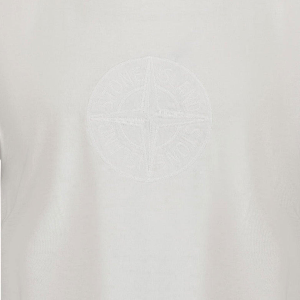 Stone Island Kids Boys in T-Shirt White