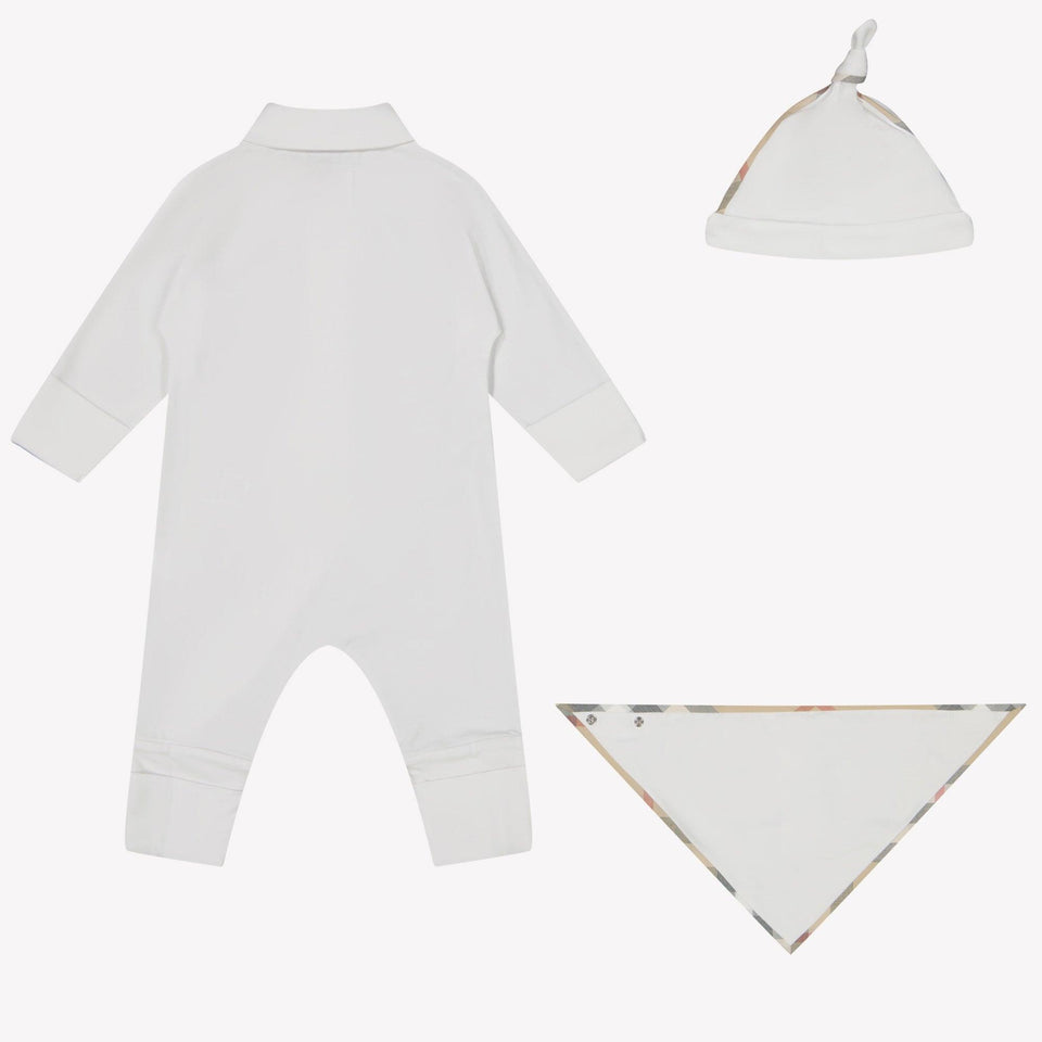 Burberry Baby Unisex Playsuit  White