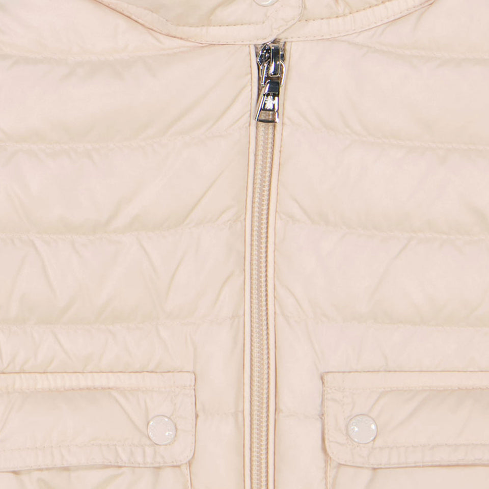 Moncler Lans Baby Meisjes Tussenjas In Licht Roze