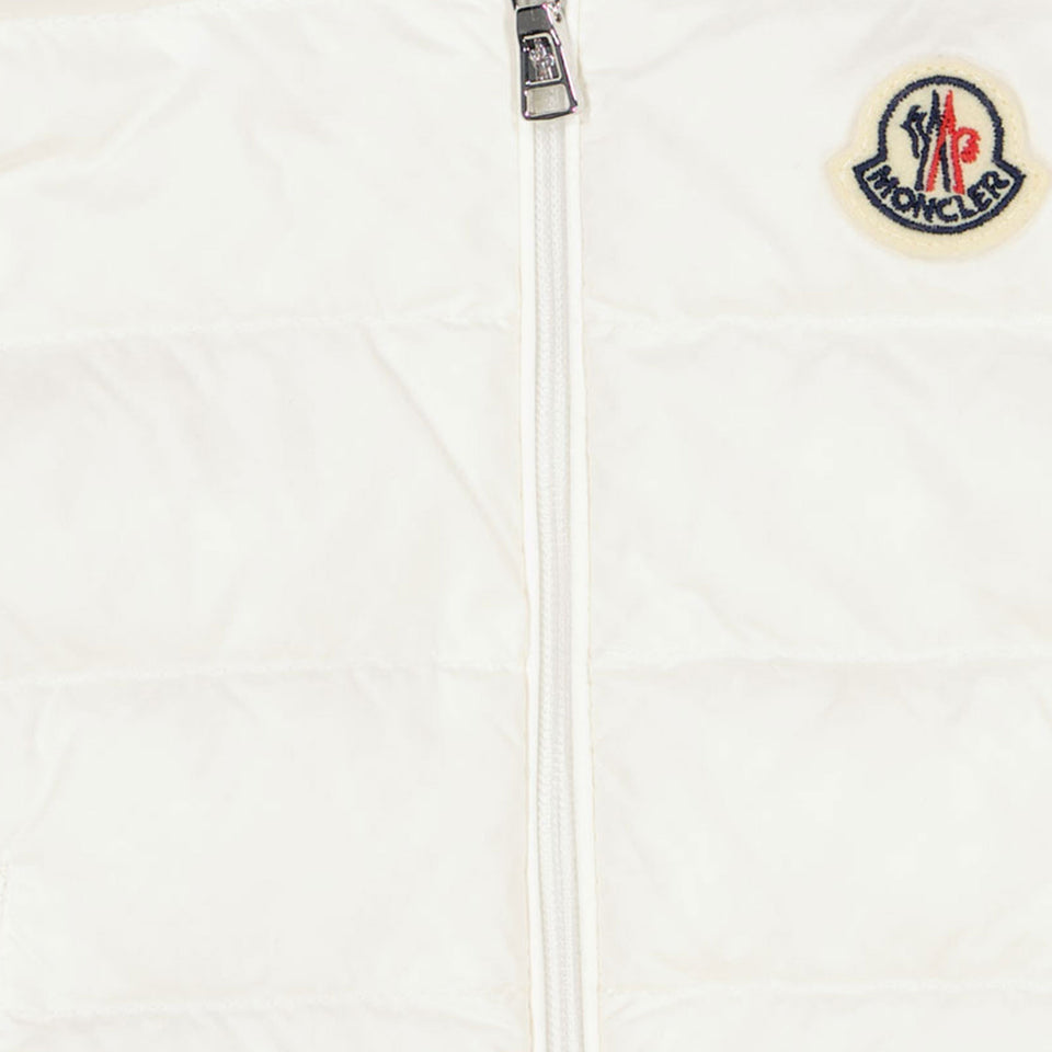 Moncler New Amaury Baby Boys Bodywarmer In White