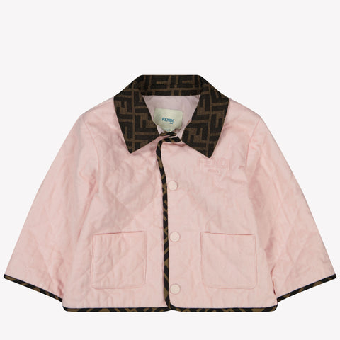 Fendi Baby girls summer jacket in Light Pink