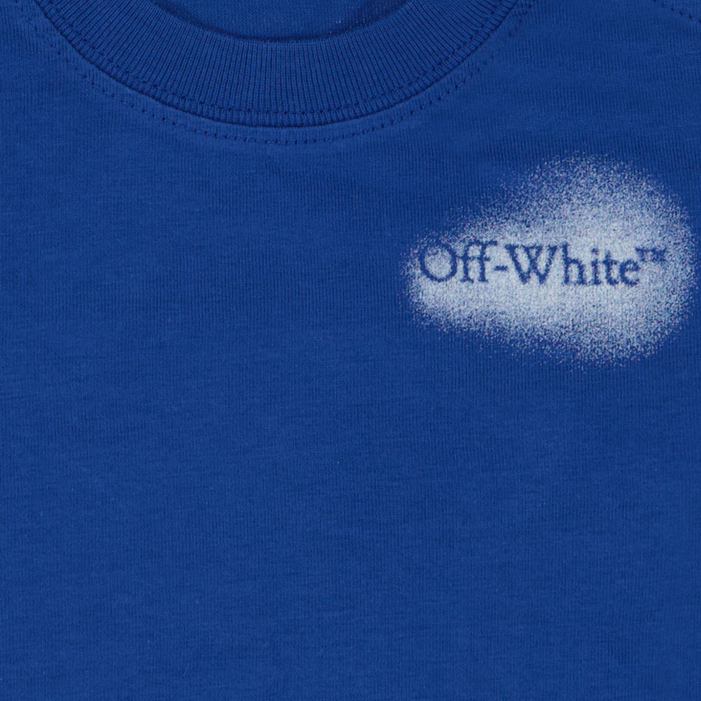 Off-White Baby Jongens T-Shirt In Blauw