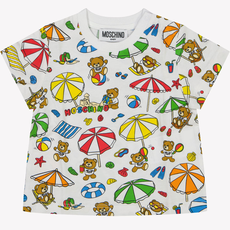 Moschino Baby Jongens T-Shirt Wit 3/6