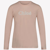 Chloe 女の子のTシャツライトピンク