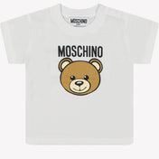 Moschino bebek unisex t-shirt beyaz