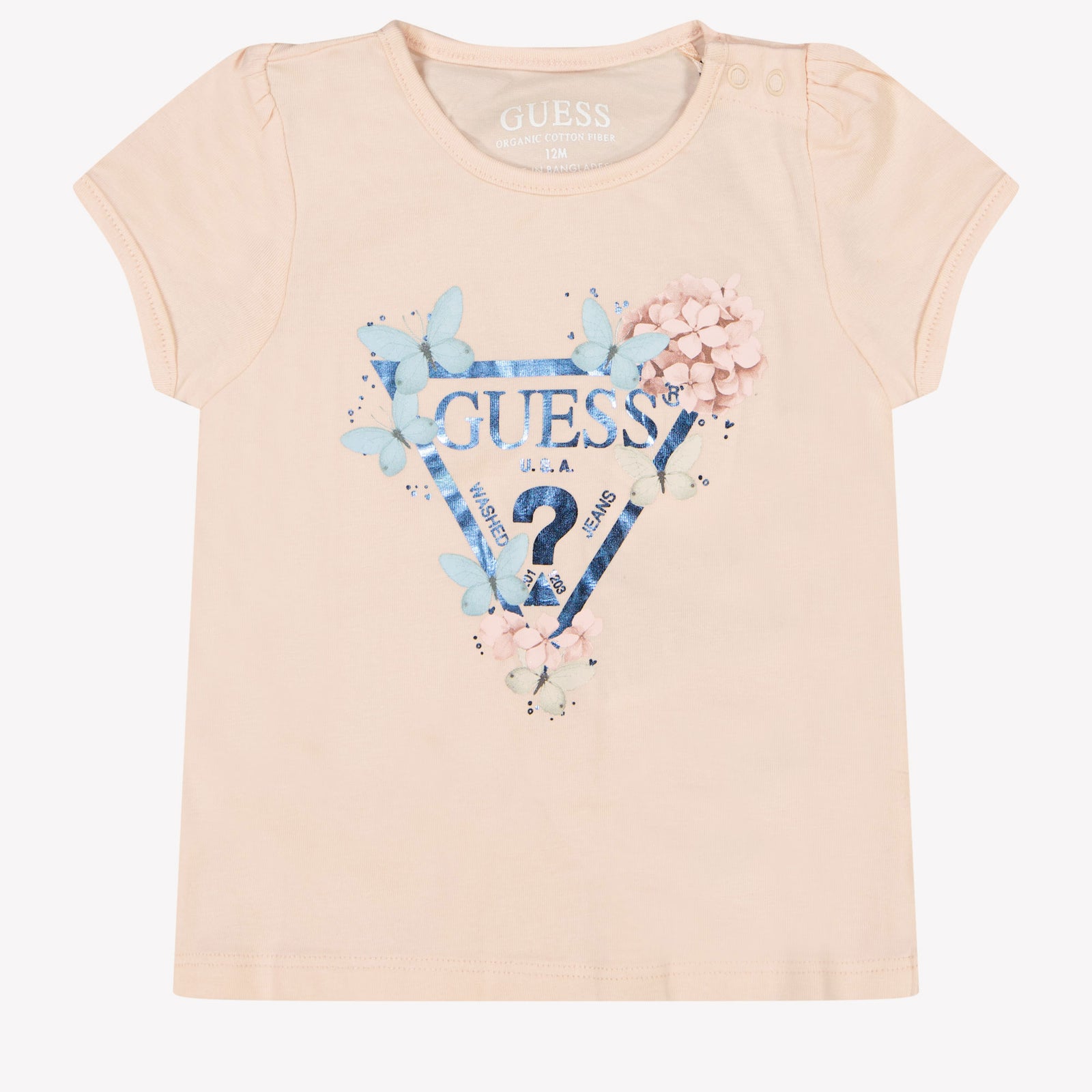 Guess Baby Meisjes T-Shirt In Zalm