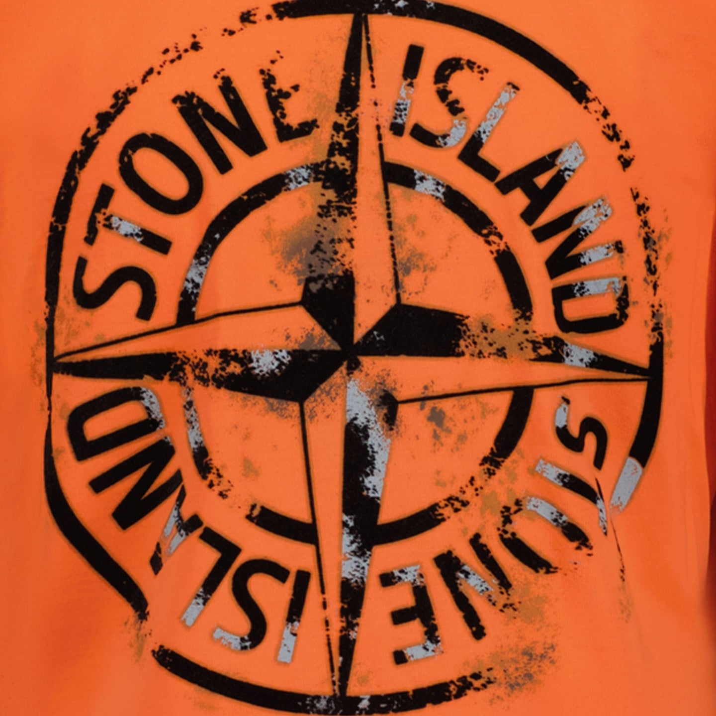 Stone Island Jongens T-shirt Oranje 2Y