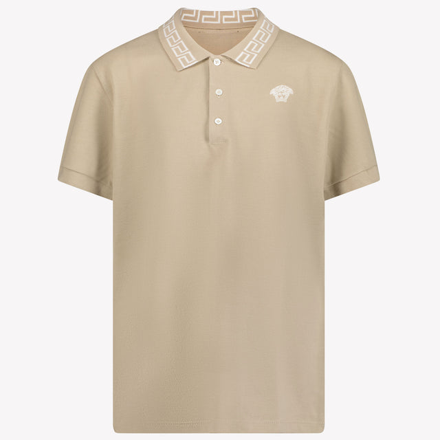 Versace Kids Boys Polo in Beige