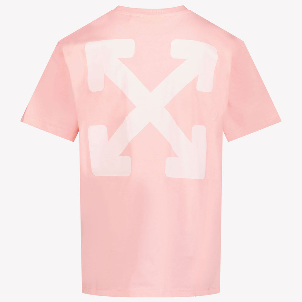 Off-White Kids Girls in T-Shirt Light Pink